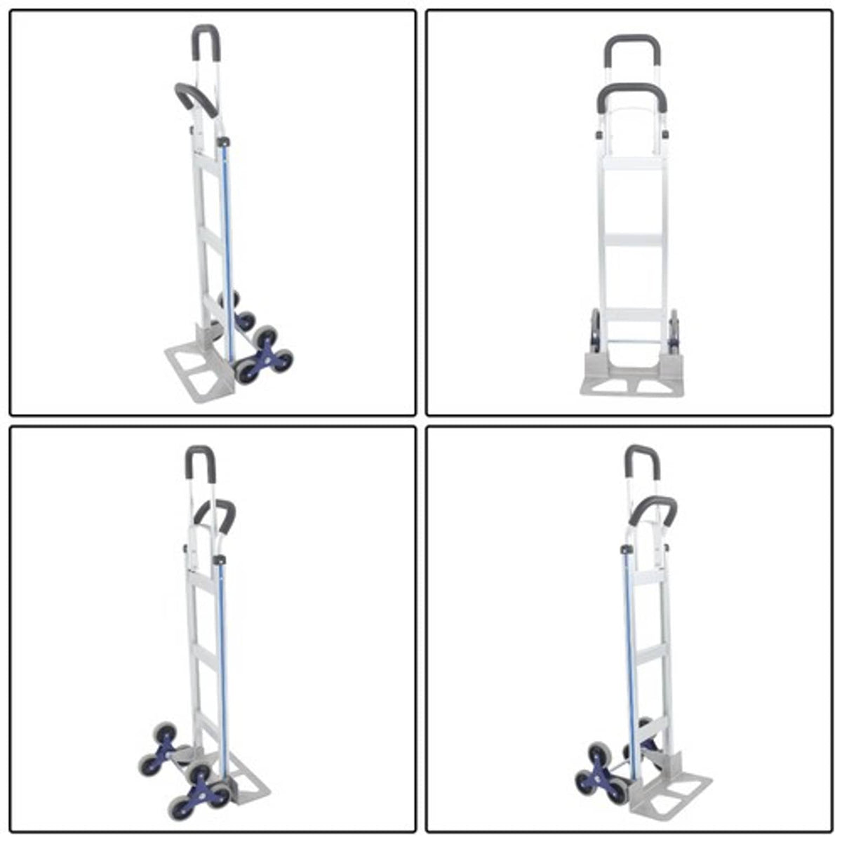 Solid Spare Heavy Duty Stair Climbing Hand Truck 550 LB Capacity 2 in 1 & Handles