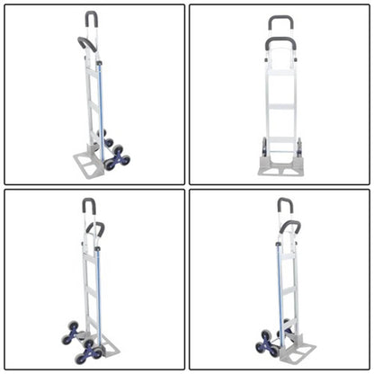 Solid Spare Heavy Duty Stair Climbing Hand Truck 550 LB Capacity 2 in 1 & Handles