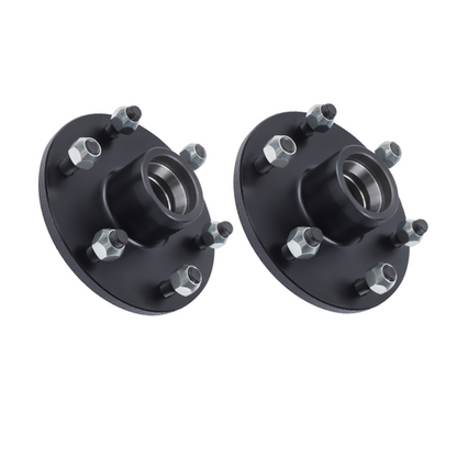 Solid Spare 6 on 5.5' Trailer Hub Kit For 3500 lbs. #84 Spindle With Trailer Bearing