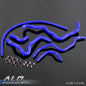 Solid Spare Fit For 2001-2005 Honda Civic D17 1.7L Blue Silicone Radiator Hose+Clamps Kit