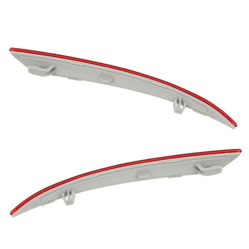 Solid Spare Rear Bumper Reflector Light Left+Right Side Red Fit For 2013-2018 Ford Fusion
