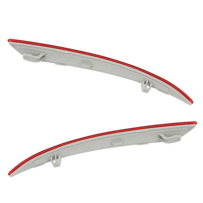 Solid Spare Rear Bumper Reflector Light Left+Right Side Red Fit For 2013-2018 Ford Fusion
