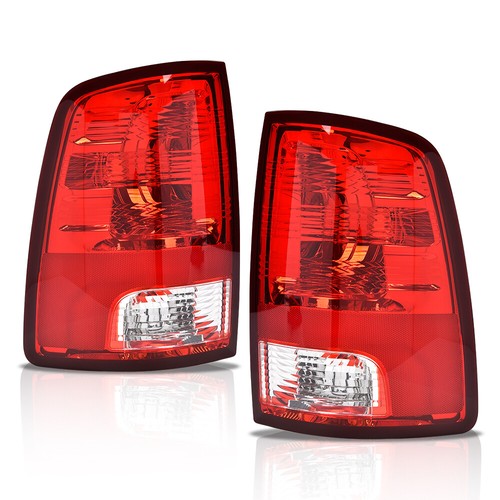 Solid Spare Fit For 2009-2018 Dodge Ram 1500 2500 3500 Tail Lights Lamps Left+Right