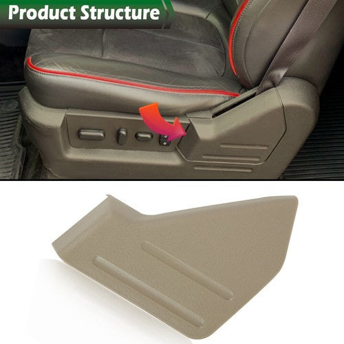 Solid Spare Fit For 2009-2014 Ford F-150 Front Beige Left Side Driver Seat Trim Cover Panel
