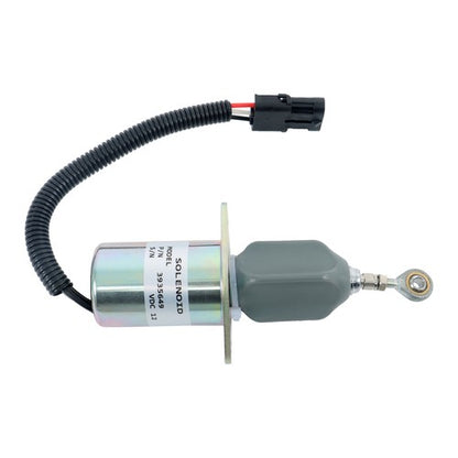 Solid Spare 12V Fuel Shutoff Solenoid 3935649 SA-4765-12 for 5.9L 8.3L Cummins Engine