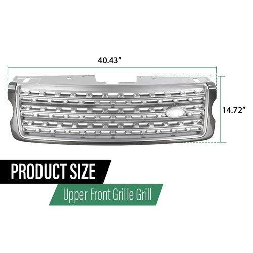 Solid Spare Front Grille Fit For 2013-2016 2017 Land Rover Range Rover Chrome Grill LR055880
