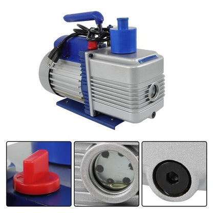 Solid Spare Air Vacuum Pump 110V 9.6 CFM 1 HP Singl-Stage Rotary Vane HVAC For R134a Systems