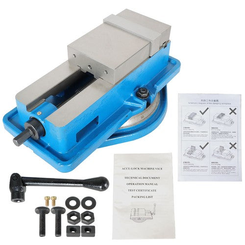 Solid Spare 4" Lockdown CNC Milling Machine Vise With Base New