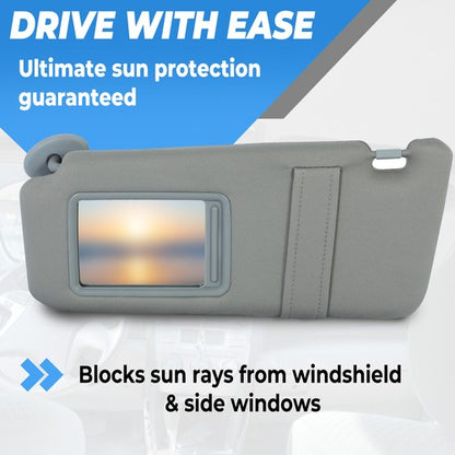 Solid Spare For Toyota Camry 2007-2011 Gray Car Sun Visor Pair Left & Right Side W/ Sunroof