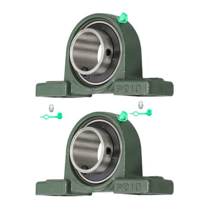 Solid Spare 2 Pack UCP210-32 Pillow Block Mounted Ball Bearing 2" Bore Self Aligning New