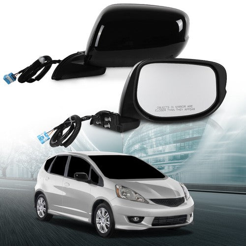 Solid Spare Manual Folding Power Mirror Driver & Passenger Side Fit For 2009-2014 Honda Fit