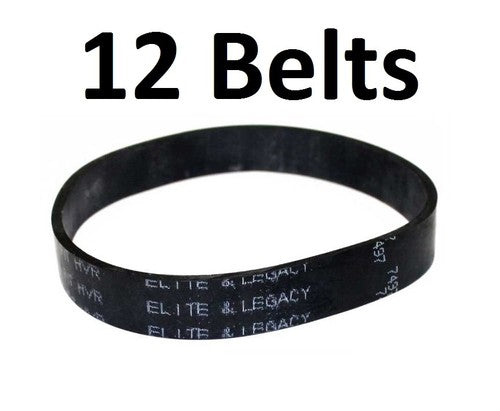 Solid Spare 12 Vacuum Belts for Hoover 38528-040 Elite Empower Fusion Spirit Caddy Legacy