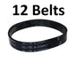 Solid Spare 12 Vacuum Belts for Hoover 38528-040 Elite Empower Fusion Spirit Caddy Legacy