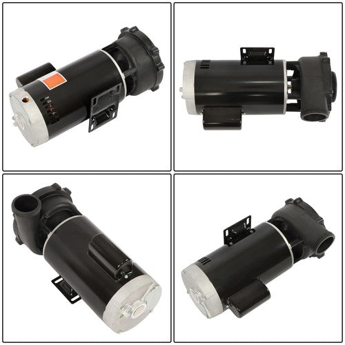 Solid Spare 3722021-13 Spa Pump 5.0HP 230V 56Y Frame Hot Tubs Electric 3450 RPM Black