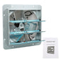 Solid Spare 14 Inch Shutter Exhaust Fan Aluminum High Speed Wall Mounted Greenhouse Garage