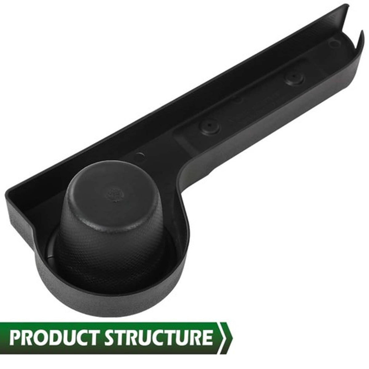 Solid Spare Universal Black Rear Seat Arm Rest Cup Holder for EZGO Club Car Yamaha Golf Cart
