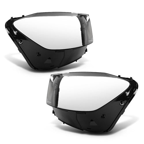 Solid Spare Fit For 2020-2023 Mercedes-Benz GLS Class Headlight Replacement Lens Pair