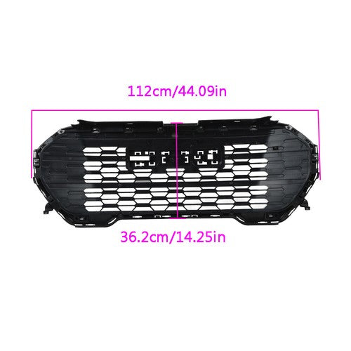 Solid Spare Front Bumper Grille Chrome Without Camera Hole Compatible For GMC Terrain 22-23
