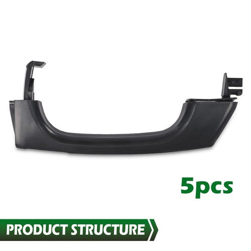 Solid Spare Fit For 2006-2010 Hummer H3 H3T Black Door Handle Outside Front & Rear Set of 5
