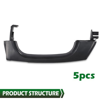 Solid Spare Fit For 2006-2010 Hummer H3 H3T Black Door Handle Outside Front & Rear Set of 5