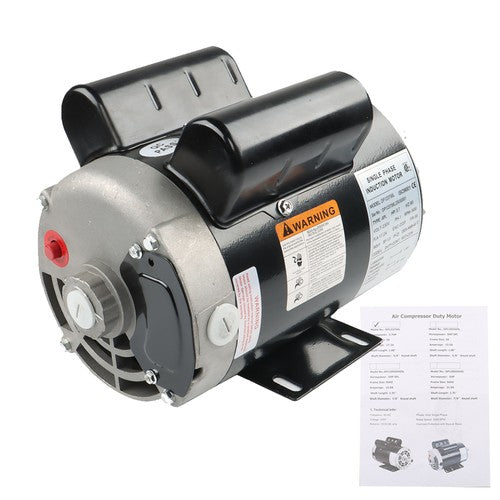 Solid Spare 3450RPM 5/8" Shaft Electric Motor Compressor Duty 3.7HP 56Frame 1Phase 230V New