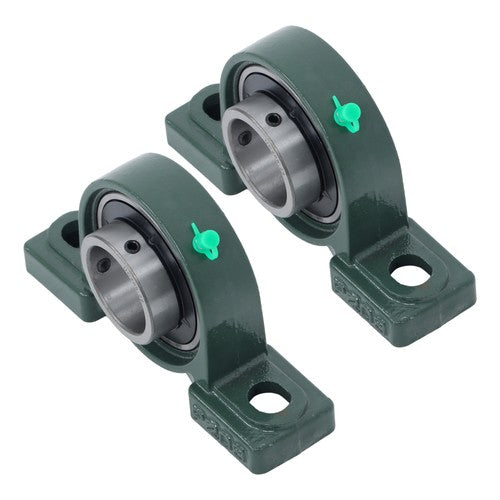 Solid Spare 1-3/4" Bore 2-Bolt 2Pcs UCP209-28 Pillow Block Bearing Self-Aligning Solid Base