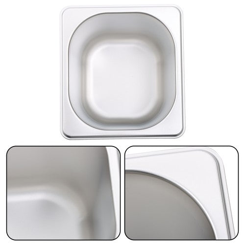 Solid Spare 6 Pack 6 Inch Deep Thickened 1/6 Size Stainless Steel Steam Table Pans