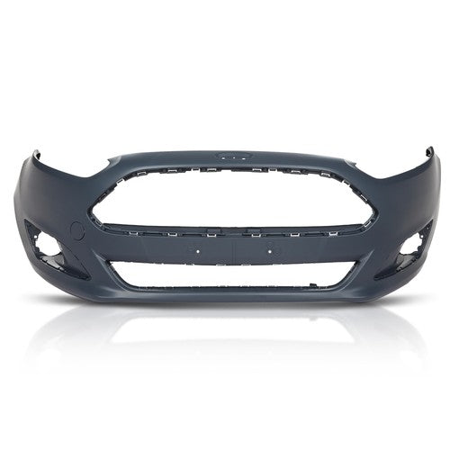 Solid Spare Fit For 2014 2015 2016 2017 2018 2019 Ford Fiesta Front Bumper Cover Fascia