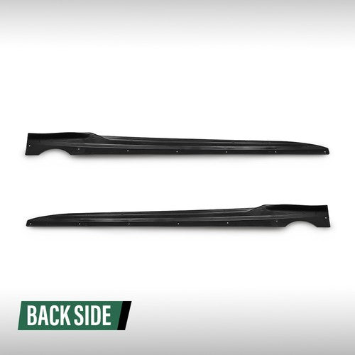 Solid Spare Side Skirts Extension Panel Fit For 2019-2025 BMW G05 X5 M Sport Gloss Black
