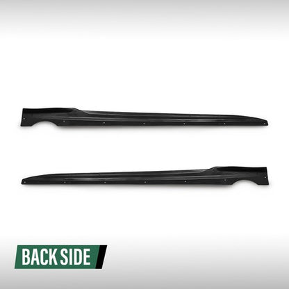 Solid Spare Side Skirts Extension Panel Fit For 2019-2025 BMW G05 X5 M Sport Gloss Black