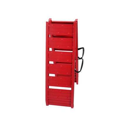 Solid Spare For ATV Motorcycle Truck 1PC 72 × 11.6 550 lbs Red Motorcycle Loading Ramp