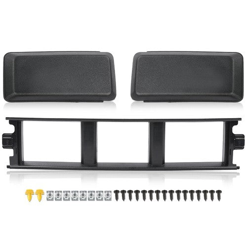 Solid Spare Fit For 18-20 Ford F150 Front Bumper Cover Lower Grille Trim Panel Black Plastic