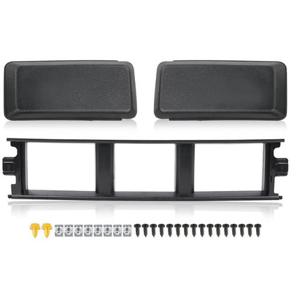 Solid Spare Fit For 18-20 Ford F150 Front Bumper Cover Lower Grille Trim Panel Black Plastic