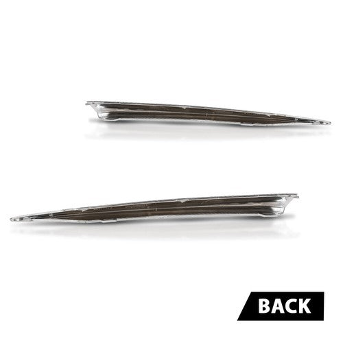 Solid Spare Front Bumper Driving Light Trim Left+Right Side Fit For 2015-2019 Lincoln MKC