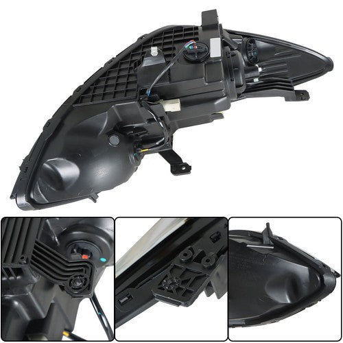 Solid Spare Front Headlight Assembly For Chevy Cruze 2016-18 LH Single Clear Lens w/ LED DRL