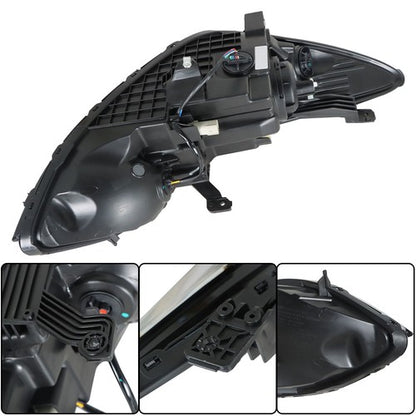Solid Spare Front Headlight Assembly For Chevy Cruze 2016-18 LH Single Clear Lens w/ LED DRL