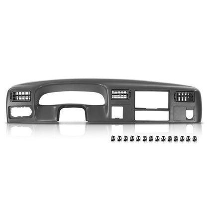 Solid Spare Fit For 99-04 Ford F250 F350 Dash Instrument Cluster Radio Trim Bezel Dark Gray