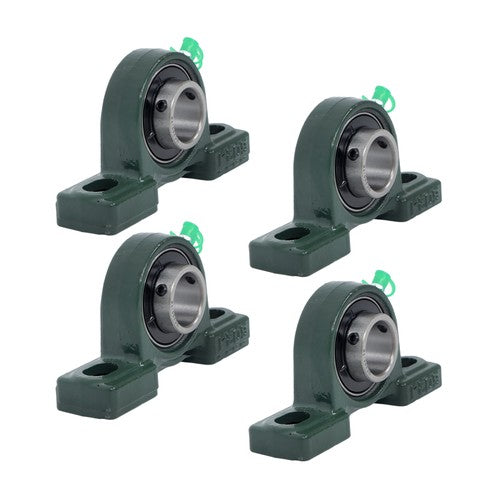 Solid Spare 4Pack UCP205-16 Pillow Block Mounted Ball Bearing 1" Bore Cast Iron Base