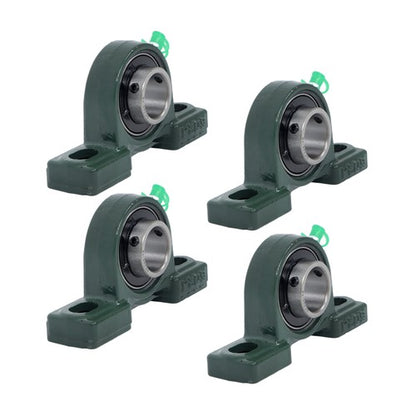 Solid Spare 4Pack UCP205-16 Pillow Block Mounted Ball Bearing 1" Bore Cast Iron Base