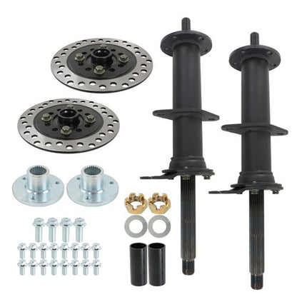 Solid Spare 40" Rear Axle Kit ?3 Stud Hub?For 5" wheels For Go Kart Golf Cart ATV