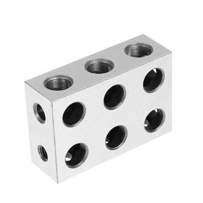 Solid Spare 1-2-3 123 Blocks With 11 Holes Precision 0.0002" Hardened Steel