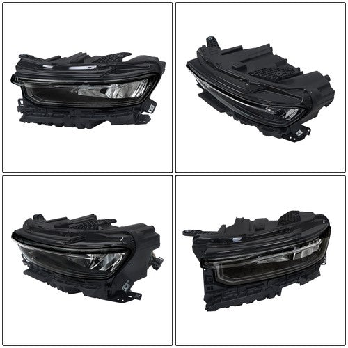 Solid Spare Left Headlight For 21-22 Jeep Grand Cherokee w/Animation w/o Leveling LED DRL