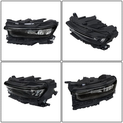 Solid Spare Left Headlight For 21-22 Jeep Grand Cherokee w/Animation w/o Leveling LED DRL