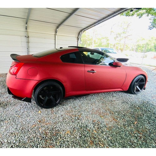 Solid Spare Rear Lower Bumper JDM Style Diffuser Lip For 03-07 Infiniti G35 2DR Coupe Black