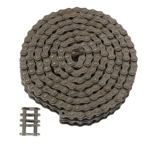 Solid Spare #50-2 Duplex Double Strand Roller Chain x 10 feet + 2 Connecting Links