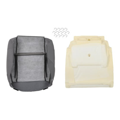 Solid Spare Suit For Jeep Wrangler 2007-2012 Passenger Bottom Seat Cover&Foam Cushion Gray
