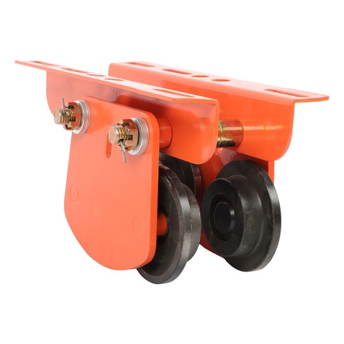 Solid Spare 2200lbs/1 Ton I-Beam Manual Trolley Double Wheels 2.68"-4.33" Adjustable