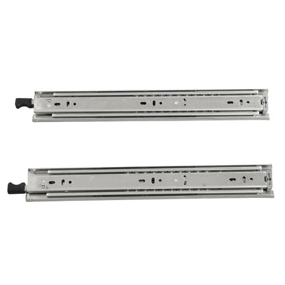 Solid Spare 1 Pair of 14" Locking Drawer Slides Full Extension & Lock 150 lb Load Capacity