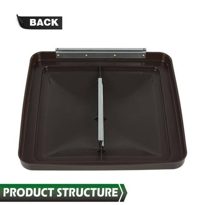 Solid Spare New 2pcs Smoke 14" x 14" Replacement Roof Vent Cover Camper RV Trailer Ventline