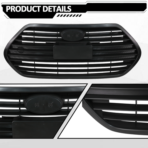 For 2013-2017 Hyundai Veloster Turbo Front Upper Grille Matte Black 865612V510